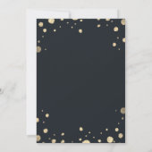 White Gold Blumenwettbewerb Hochzeit Probe Dinner Einladung (Rückseite)