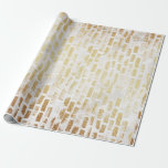 White Gold Brick Wall Muster Moderne Geschenkwrake Geschenkpapier<br><div class="desc">White Gold Brick Wall Muster Moderne Geschenkwrake</div>