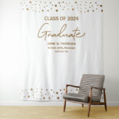 White Gold Class 2024 Abschluss Wandteppich (Beispiel)