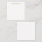 White Gold Colors Beruflich Trendy Schlicht Begleitkarte (Vorne/Hinten)