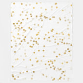 White Gold Confetti Fleecedecke (Vorderseite)