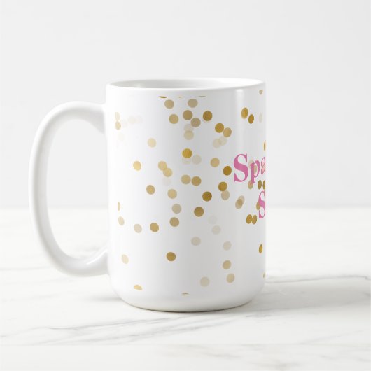 White Gold Confetti Kaffeetasse (Links)