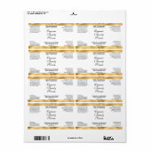 White & Gold Cosmetics Dropper Bottle Label (Vorne)