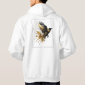 White & Gold Design Kollektion Hoodie (Rückseite)