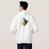 White & Gold Design Kollektion Hoodie (Schwarz voll)