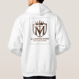 White & Gold Design Kollektion Hoodie