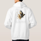 White & Gold Design-Kollektion Hoodie (Rückseite)