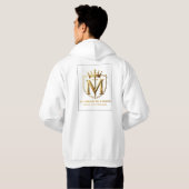 White & Gold Design Kollektion Hoodie (Schwarz voll)