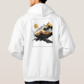 White & Gold Design-Kollektion Hoodie (Rückseite)