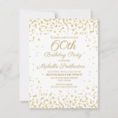 White Gold Diamond Glitzer Frauen zum 60. Geburtst Karte (Vorderseite)