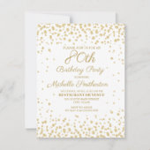 White Gold Diamond Glitzer Frauen zum 80. Geburtst Karte (Vorderseite)