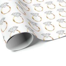 White Gold Diamond Verlobung Hochzeitsring Muster