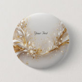 White Gold Floral Button (Vorderseite)