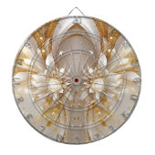 White Gold Floral Dartboard Dartscheibe (vorne)
