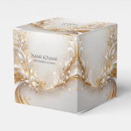 White Gold Floral Fevor Box Geschenkschachtel