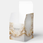 White Gold Floral Fevor Box Geschenkschachtel (Geöffnet)