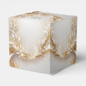 White Gold Floral Fevor Box Geschenkschachtel (Rückseite)