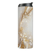 White Gold Floral Therbler Thermosbecher (Nach links gedreht)