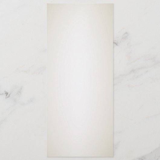 White Gold Floral Wedding Menü Menükarte (Rückseite)