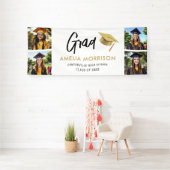 White Gold Foto Collage Graduate Abschluss Banner (Insitu)