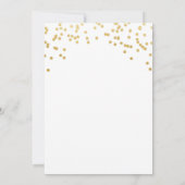 White Gold Foto Graduierung Party, Feiern wir Einladung (Rückseite)