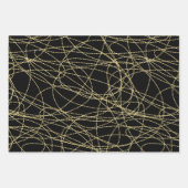 White Gold Glam Glitzy Birthday Geschenkpapier Set (Vorderseite 2)