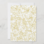 White Gold Glam Glitzy Disco Ball Birthday Einladung (Rückseite)