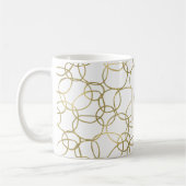 White Gold Glam Stylicles Monogram Kaffeetasse (Links)