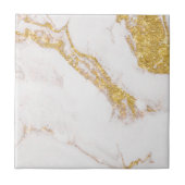 White gold glitter marble fliese (Vorderseite)