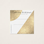 White Gold Glitzer Geo Heather Clip Display (Vorderseite)