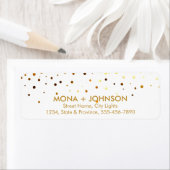 White Gold Glitzer Sparkle Confetti Dots Modern (Insitu)