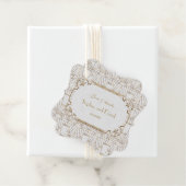 White Gold Great Gatsby Art Deco 1920er Hochzeit Geschenkanhänger (Beispiel)