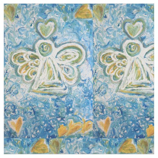 White Gold Guardian Angel Kunststoffe Stoff (Nahaufnahme)