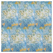White Gold Guardian Angel Kunststoffe Stoff (Muster)