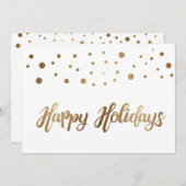 White Gold Happy Holidays Company Weihnachten (Vorne/Hinten)