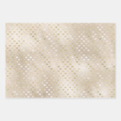 White Gold Hearts    Geschenkpapier Set (Vorderseite)