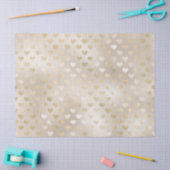 White Gold Hearts Seidenpapier (Basteln)