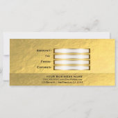 White & Gold Imitate Fotolack Geschenkgutschein (Rückseite)