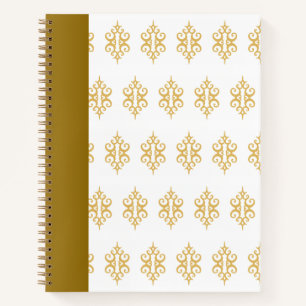 White Gold Lace Gästebuch Notebook Geschenk Notizblock
