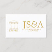 White Gold Law Firm Classic Visitenkarte (Vorderseite)