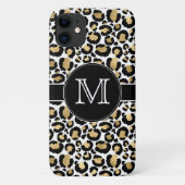 White & Gold Leopard Case-Mate iPhone Hülle (Rückseite)