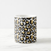 White & Gold Leopard Kaffeetasse (Mittel)
