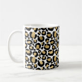 White & Gold Leopard Kaffeetasse (Links)