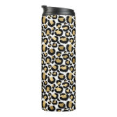 White & Gold Leopard Thermosbecher (Nach rechts gedreht)