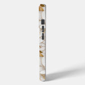 White Gold Lotus Blume Case-Mate iPhone Hülle (Rückseite / Links)