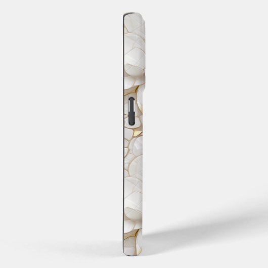 White Gold Lotus Blume Case-Mate iPhone Hülle (Rückseite / Rechts)