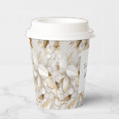 White Gold Lotus Blume Pappbecher (Rechts)