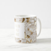 White Gold Lotus Blume Tasse (VorderseiteRechts)