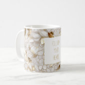 White Gold Lotus Blume Tasse (Vorderseite Links)