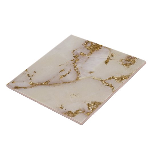 White Gold Marble Glitter ID1171a Fliese (Seite)